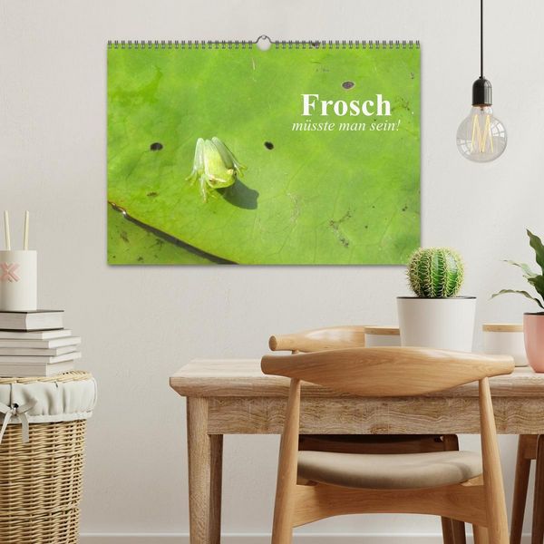 Produktbild: Frosch m&uuml;sste man sein! (Wandkalender 2026 DIN A3 quer), CALVENDO Monatskalender