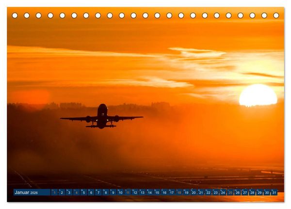 Produktbild: Faszination Fliegerei (Tischkalender 2026 DIN A5 quer), CALVENDO Monatskalender