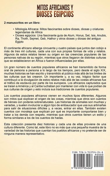 Produktbild: Mitos africanos y dioses egipcios