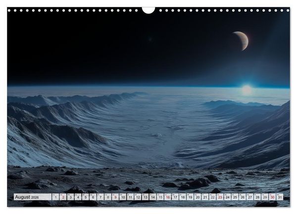 Produktbild: Kosmische Landschaften - Jenseits der Erde (Wandkalender 2026 DIN A3 quer), CALVENDO Monatskalender
