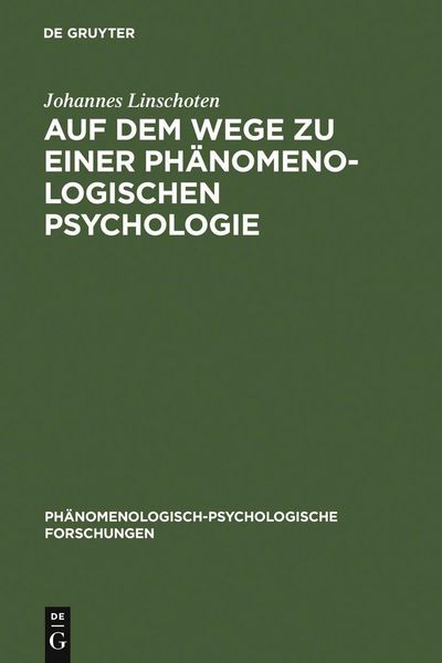 Produktbild: Auf dem Wege zu einer Ph&auml;nomenologischen Psychologie
