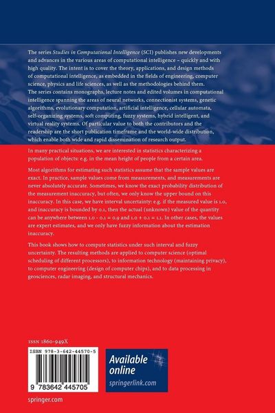 Produktbild: Computing Statistics under Interval and Fuzzy Uncertainty