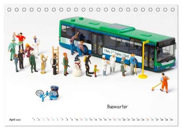 Produktbild: Chair-Sharing ... und andere Mini-Welten (Tischkalender 2026 DIN A5 quer), CALVENDO Monatskalender