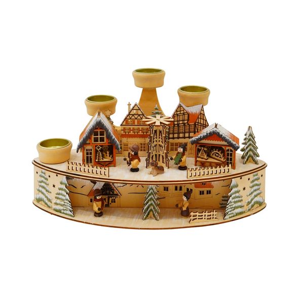 HTI-Living Adventsleuchter Weihnachtspyramide Adventsleuchter Weihnachtspyramide