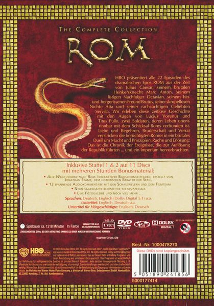 Produktbild: Rom - The Complete Collection [11 DVDs]