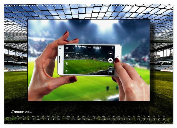 Produktbild: Fu&szlig;ball regiert die Welt (hochwertiger Premium Wandkalender 2026 DIN A2 quer), Kunstdruck in Hochglanz