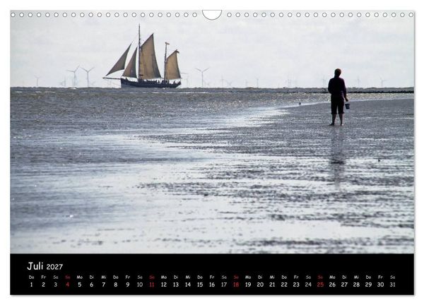 Produktbild: An der Nordseek&uuml;ste... (Wandkalender 2027 DIN A3 quer), CALVENDO Monatskalender
