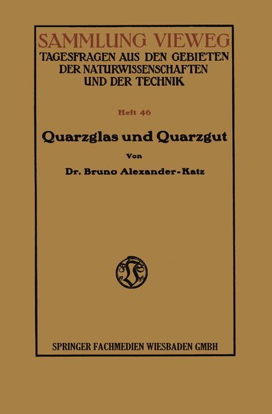 Produktbild: Quarzglas und Quarzgut