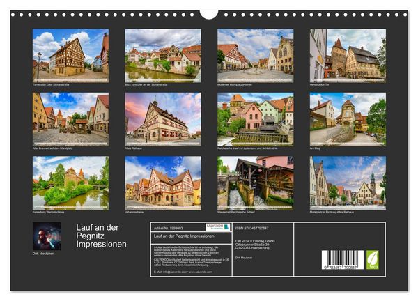 Produktbild: Lauf an der Pegnitz Impressionen (Wandkalender 2026 DIN A3 quer), CALVENDO Monatskalender