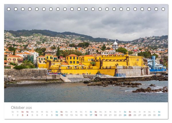 Produktbild: Funchal - Madeiras stolze Hauptstadt (Tischkalender 2026 DIN A5 quer), CALVENDO Monatskalender