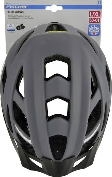 Produktbild: FISCHER FAHRRAD Urban Levin L/XL MTB-Helm Grau, Schwarz Konfektionsgr&ouml;&szlig;e=L