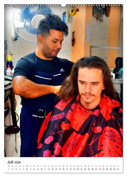 Produktbild: Cuba Coiffeur - Frisch frisiert in Havanna (hochwertiger Premium Wandkalender 2026 DIN A2 hoch), Kunstdruck in Hochglanz