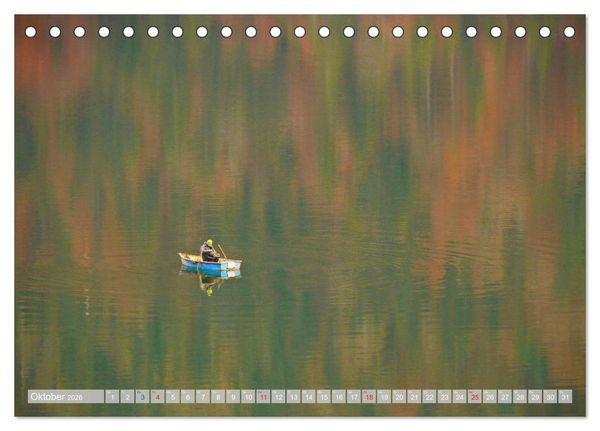 Produktbild: Der Sylvenstein - Impressionen eines Sees in Oberbayern (Tischkalender 2026 DIN A5 quer), CALVENDO Monatskalender