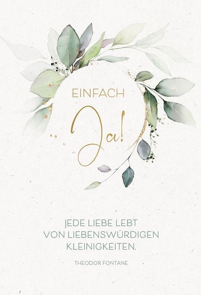 Produktbild: Gru&szlig;karte - Einfach Ja!