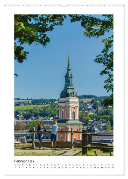 Produktbild: Elsterperle Greiz (hochwertiger Premium Wandkalender 2026 DIN A2 hoch), Kunstdruck in Hochglanz