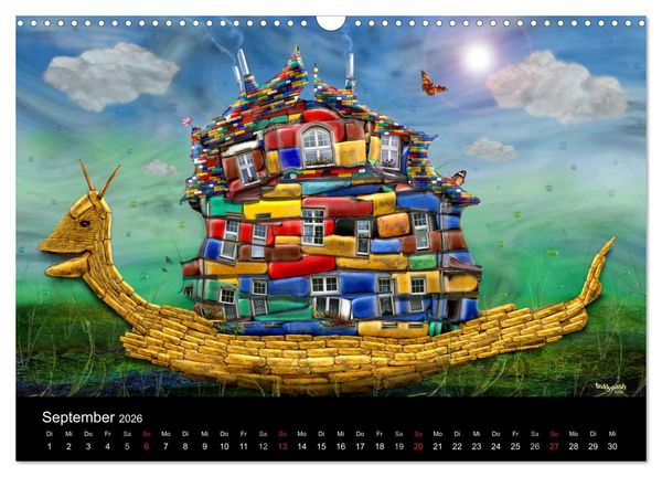 Produktbild: Der kreative Hauskalender (Wandkalender 2026 DIN A3 quer), CALVENDO Monatskalender