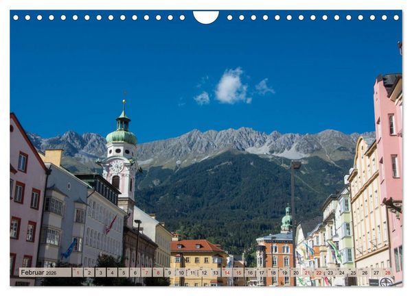 Produktbild: Innsbruck - Die Stadt im Herzen der Alpen (Wandkalender 2026 DIN A4 quer), CALVENDO Monatskalender