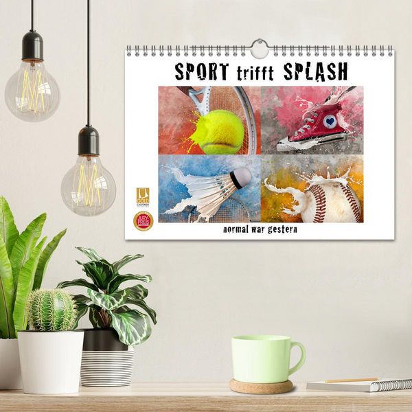 Produktbild: SPORT trifft SPLASH - normal war gestern (Wandkalender 2026 DIN A4 quer), CALVENDO Monatskalender