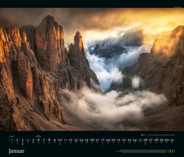 Produktbild: GEO Edition: Kräfte der Natur 2026 - Wand-Kalender - Poster-Kalender - 70x60