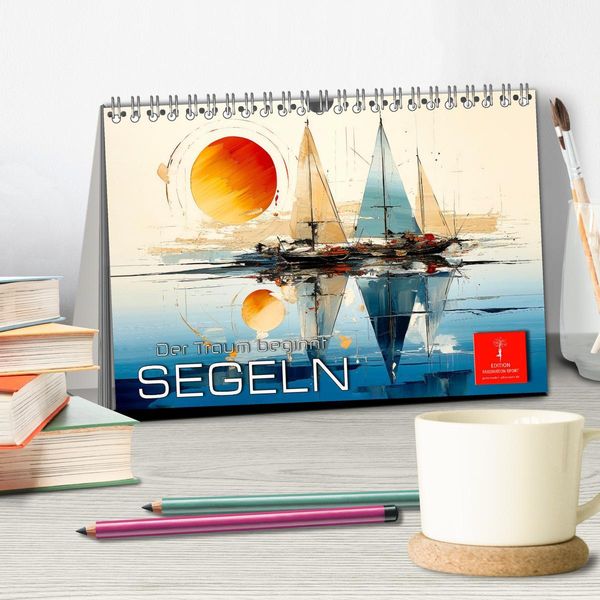 Produktbild: Segeln, der Traum beginnt (Tischkalender 2026 DIN A5 quer), CALVENDO Monatskalender