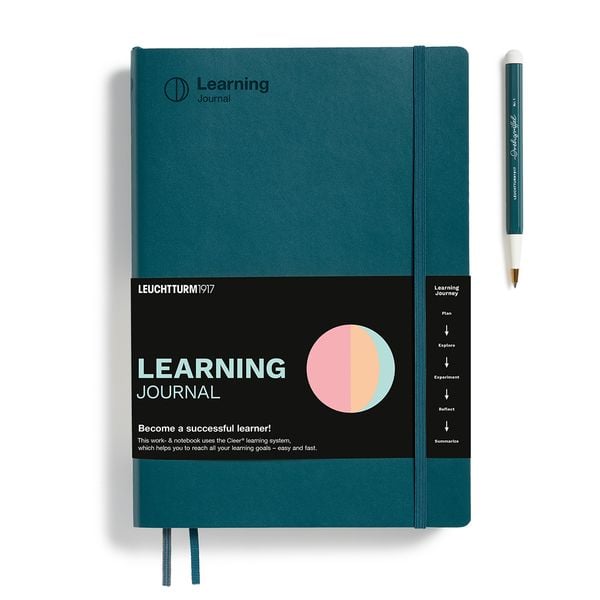 Produktbild: LEUCHTTURM1917 Learning Journal Composition (B5), Flexcover, Pacific Green, Englisch