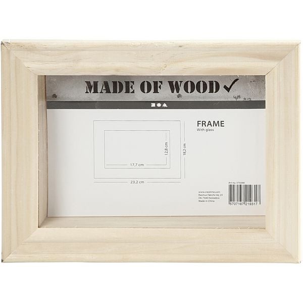 Produktbild: Creativ Company 3D-Rahmen mit Glas, T 2,5 cm, Gr&ouml;&szlig;e 18,2x23,2 cm, 1 Stk