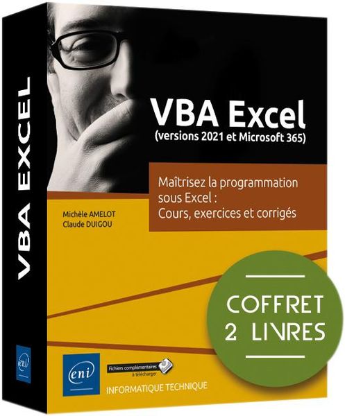 Produktbild: VBA Excel (versions 2021 et Microsoft 365) (coffret de 2 livres)