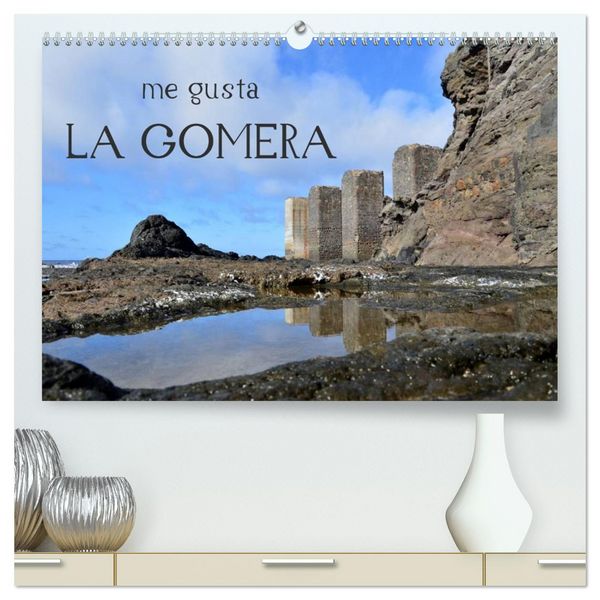 me gusta La Gomera (hochwertiger Premium Wandkalender 2026 DIN A2 quer), Kunstdruck in Hochglanz