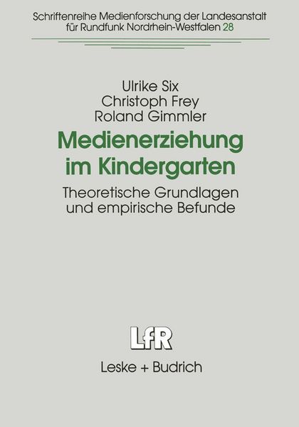Produktbild: Medienerziehung im Kindergarten