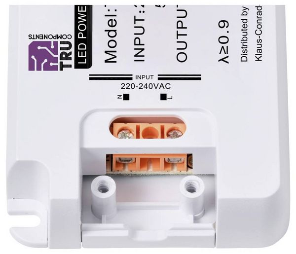 Produktbild: TRU COMPONENTS TC-YSL50F-2402080 LED-Trafo Konstantspannung 50W 2.08A 24 V/DC M&ouml;belzulassung, &Uuml;berspannung, Montage auf