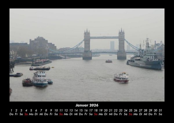 Produktbild: London 2026 Fotokalender DIN A3