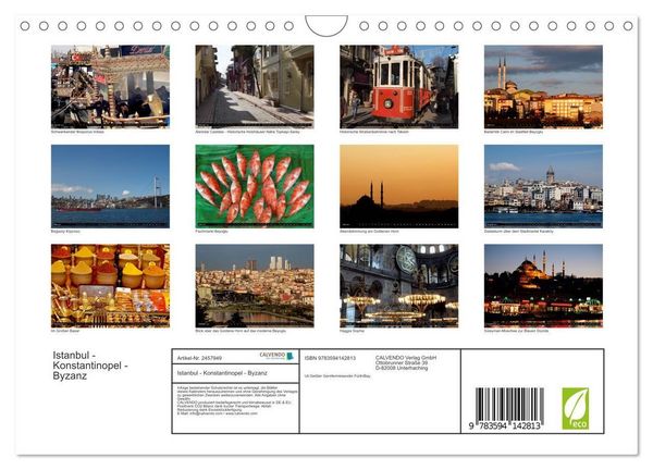 Produktbild: Istanbul - Konstantinopel - Byzanz (Wandkalender 2027 DIN A4 quer), CALVENDO Monatskalender