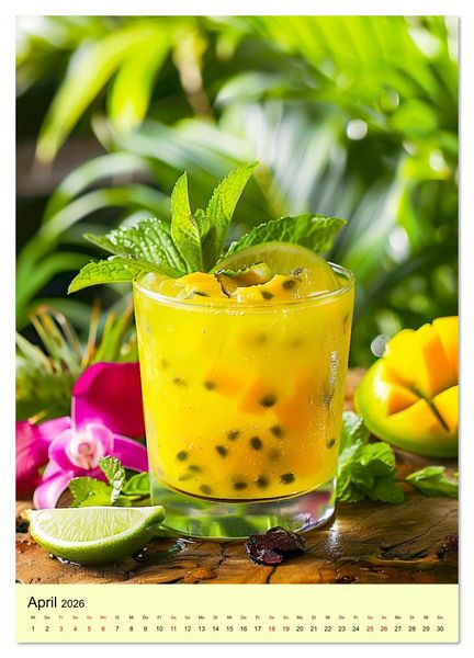 Produktbild: Cocktails im Glas - Sommerliche Mixgetr&auml;nke zum Tr&auml;umen (Wandkalender 2026 DIN A4 hoch), CALVENDO Monatskalender