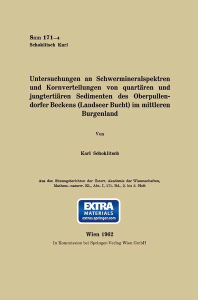 Produktbild: Untersuchungen an Schwermineralspektren und Kornverteilungen von quart&auml;ren und jungterti&auml;ren Sedimenten des Oberpullendorfer Beckens (Landseer Bucht)