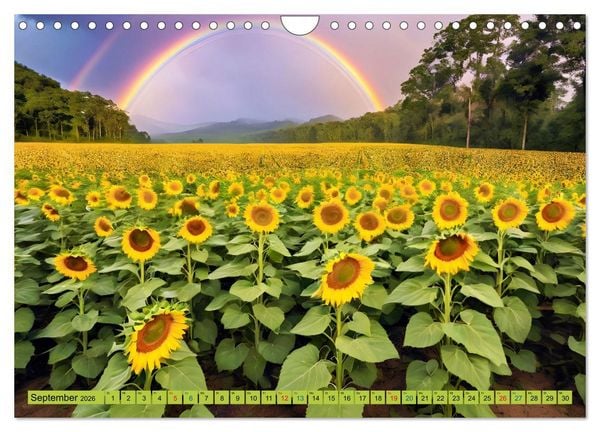 Produktbild: Himmlische Farbspiele - Regenbogen (Wandkalender 2026 DIN A4 quer), CALVENDO Monatskalender