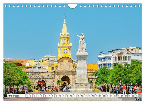Produktbild: Cartagena - Stadt an der Karibikk&uuml;ste Kolumbiens (Wandkalender 2026 DIN A4 quer), CALVENDO Monatskalender