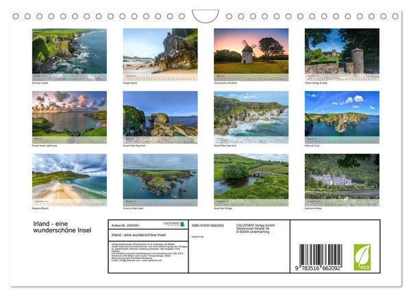 Produktbild: Irland - eine wundersch&ouml;ne Insel (Wandkalender 2026 DIN A4 quer), CALVENDO Monatskalender