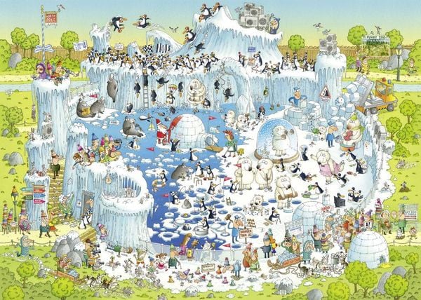 Heye - Standardpuzzle 1000 Teile - Degano Zoo Polar Habitat