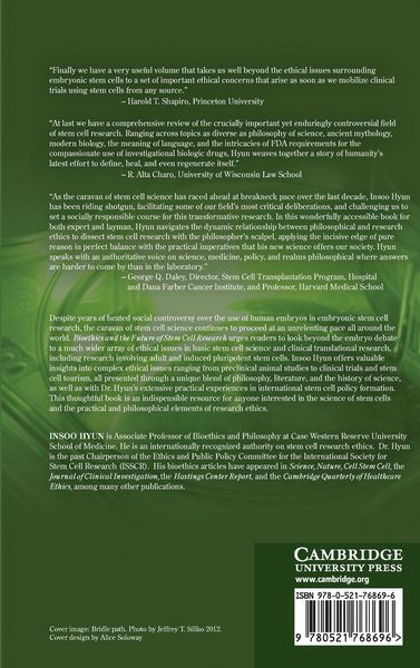 Produktbild: Bioethics and the Future of Stem Cell Research