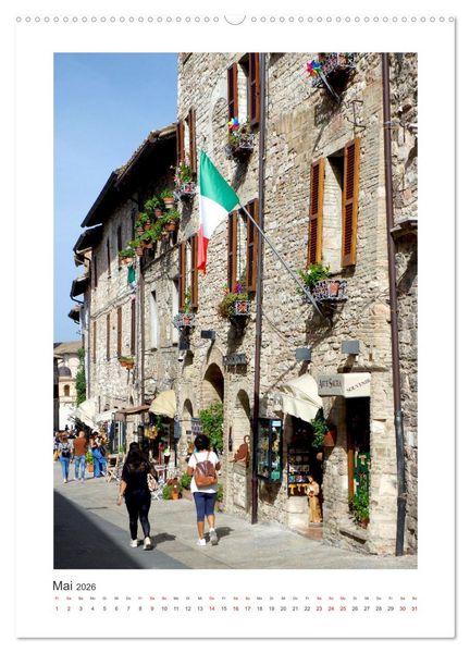 Produktbild: Assisi - Die Stadt zweier gro&szlig;er Heiliger (hochwertiger Premium Wandkalender 2026 DIN A2 hoch), Kunstdruck in Hochglanz