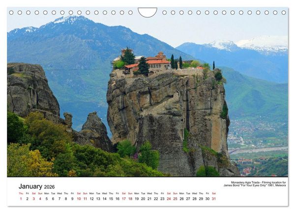 Produktbild: Highlights from the favourite land of the gods - Greece in twelve pictures (Wall Calendar 2026 DIN A4 landscape), CALVENDO 12 Month Wall Calendar