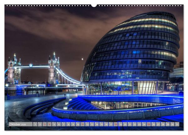 Produktbild: London Sehensw&uuml;rdigkeiten (hochwertiger Premium Wandkalender 2026 DIN A2 quer), Kunstdruck in Hochglanz