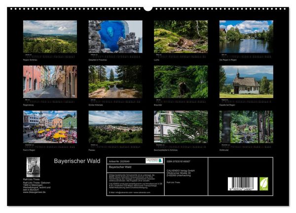 Produktbild: Bayerischer Wald (hochwertiger Premium Wandkalender 2026 DIN A2 quer), Kunstdruck in Hochglanz