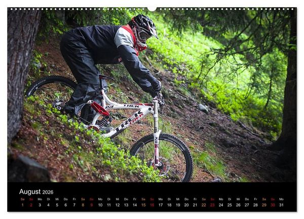 Produktbild: Mountainbike Freeride Momente (hochwertiger Premium Wandkalender 2026 DIN A2 quer), Kunstdruck in Hochglanz
