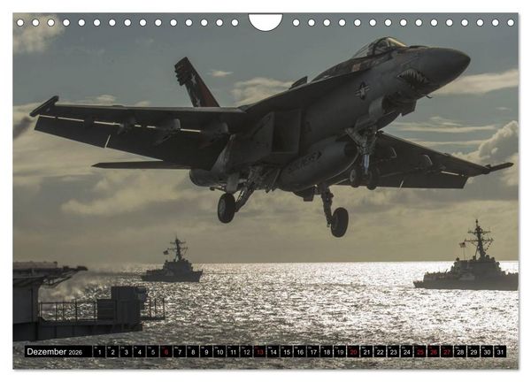 Produktbild: Kriegstechnik. Kampfjet-Impressionen (Wandkalender 2026 DIN A4 quer), CALVENDO Monatskalender
