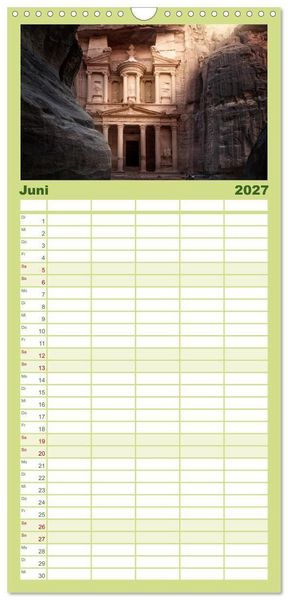 Produktbild: Familienplaner 2027 - Petra Impressionen mit 5 Spalten (Wandkalender, 21 x 45 cm) CALVENDO