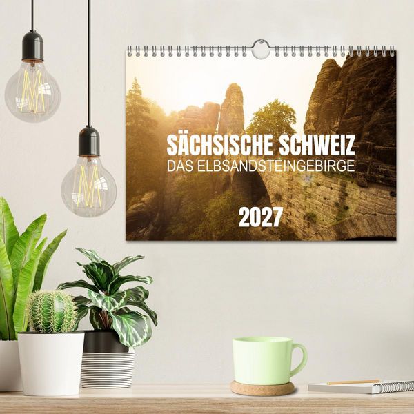 Produktbild: S&auml;chsische Schweiz - Das Elbsandsteingebirge (Wandkalender 2027 DIN A4 quer), CALVENDO Monatskalender
