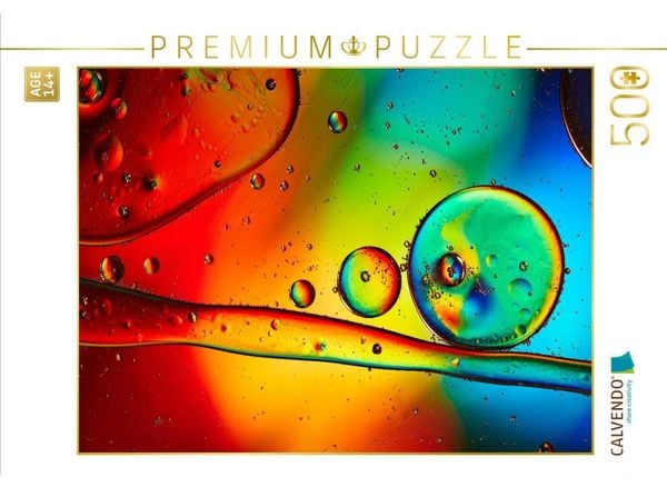 CALVENDO Puzzle Farbrausch mit Öl und Wasser 09 | 500 Teile Lege-Größe 48 × 36 cm Foto-Puzzle für Erwachsene