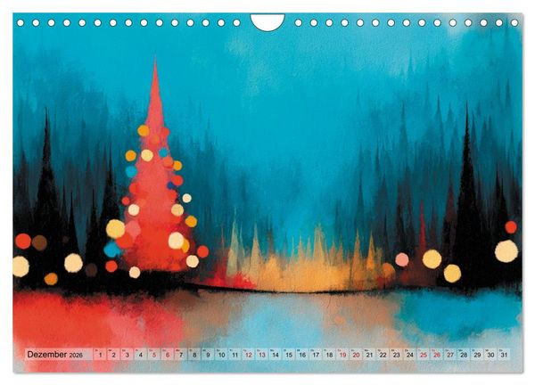 Produktbild: Wenn die Stille in Farbe tropft (Wandkalender 2026 DIN A4 quer), CALVENDO Monatskalender