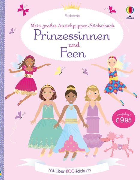 Produktbild: Mein gro&szlig;es Anziehpuppen-Stickerbuch: Prinzessinnen und Feen